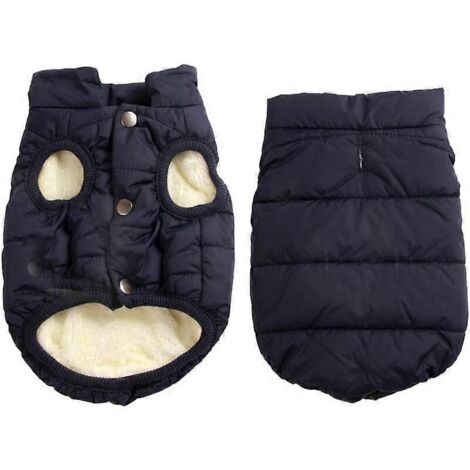Manteau pour chien coupe-vent à 2 couches avec doublure polaire extra chaude et douce (1/5)