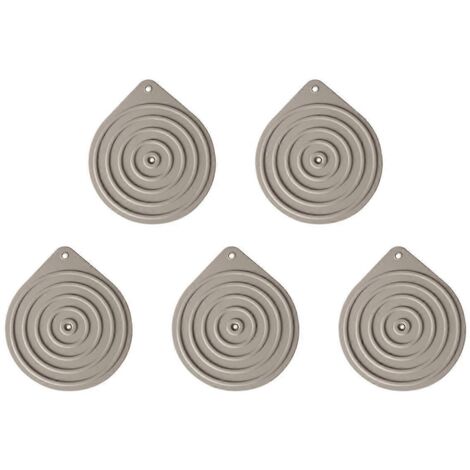 Lot de 5 chauffe-assiettes en silicone pour micro-ondes, tapis chauffants antidérapants pour aliments (1/5)