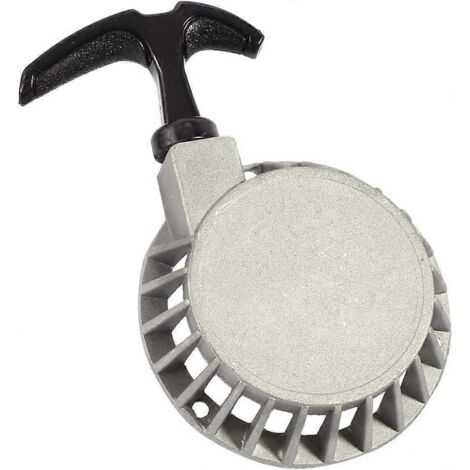 Lanceur à tirette, mini lanceur à tirette en alliage pour quad 49 cm³, pocket bike ou minimoto, couleur argent. (1/4)