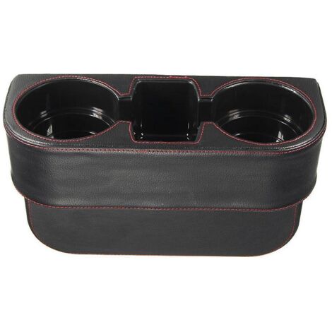 Porte-monnaie latéral, poche latérale de la console, étui en cuir, porte-gobelet de voiture avant (1/5)