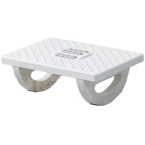 Repose-pieds ergonomique avec rouleaux de massage, blanc (1/5)
