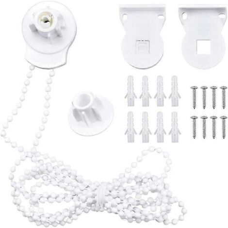 Fixations pour stores enrouleurs - Supports de 25 mm pour la réparation de stores enrouleurs - Kit de réparation - Accessoires de réparation de rideaux avec chaînette à billes et vis à fenêtre - Super (1/5)