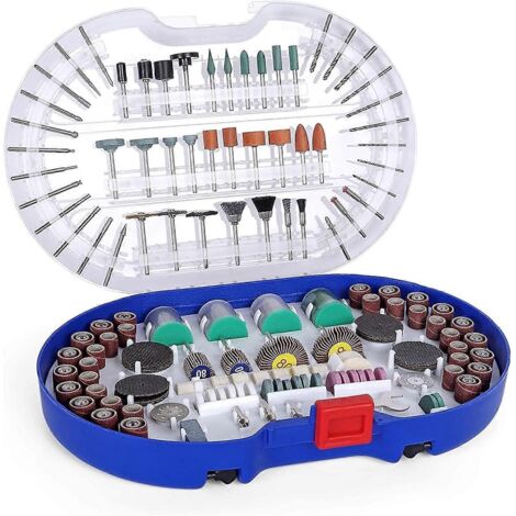 Ensemble de 276 accessoires universels pour outils rotatifs : polissage, perçage, meulage, sculpture et découpe facile. (1/5)