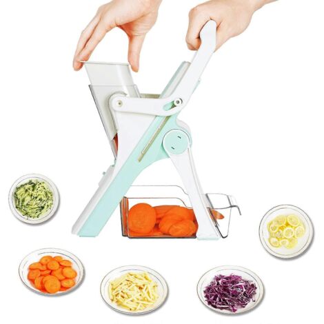 Coupe-légumes manuel multifonction pour légumes et viandes, râpe à légumes, ustensiles de cuisine, coupe-frites et pommes de terre (1/5)