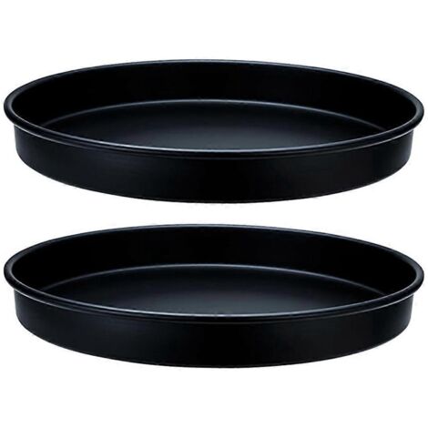 Lot de 2 plateaux tournants noirs de 25 cm (10 pouces) pour la cuisine (1/5)