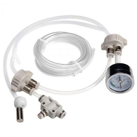 Système CO2 DIY pour aquarium planté, accessoires CO2 pour aquarium, générateur de CO2 DIY avec testeur de pression et vanne de contrôle du débit d'air pour plantes et aquarium (1/5)