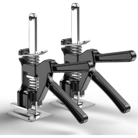 Cric à bras ergonomique (lot de 2) pour portes d'ascenseur et panneaux de levage, capacité de levage jusqu'à 140 kg (308 lb), lève-panneaux (1/4)