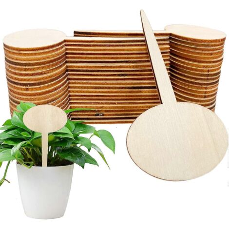 Étiquettes pour plantes en bois, Étiquettes pour plantes en bambou, Étiquettes pour plantes en bambou, Étiquettes pour plantes en bambou, Étiquettes pour plantes, Marqueurs en bois Type (A) (1/5)