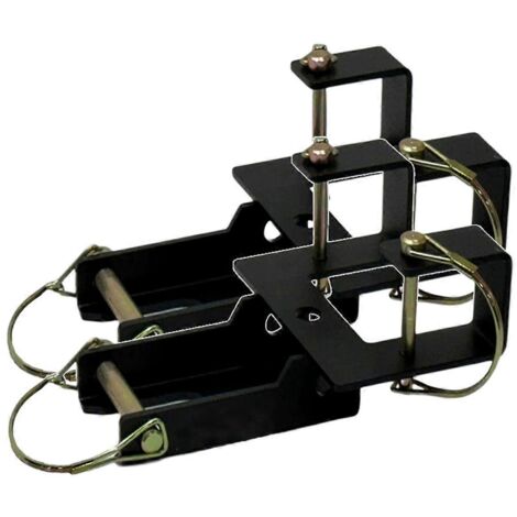 Attelage combiné 2 pièces, attelage à goupille de transport pour équipements de jardinage et d'entretien des espaces verts (1/5)
