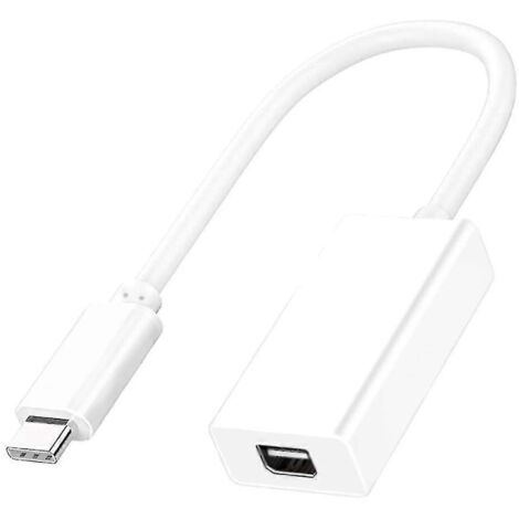 Câble adaptateur Thunderbolt 3 USB 3.1 vers 2 pour Windows et Mac OS (blanc) (1/5)