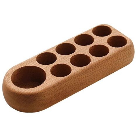 Présentoir en bois pour flacons d'huiles essentielles de 5 ml et 10 ml (1/5)