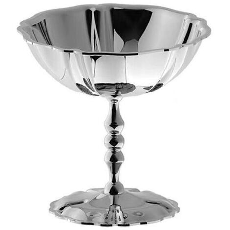 Coupe à glace en acier inoxydable, coupe à dessert, coupe à pudding rétro à pied haut (1/5)