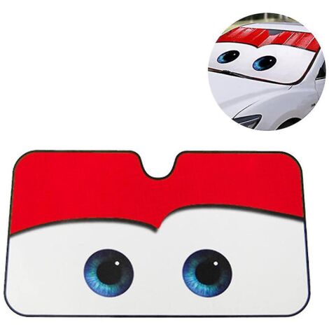 Pare-soleil de voiture, protection solaire et anti-éblouissement pour pare-brise, rouge (1/3)
