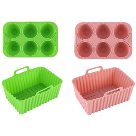 Ensemble de plaques de cuisson en silicone, moule rectangulaire multi-usages A (1/5)
