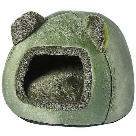 Niche chaude pour chien en hiver, niche amovible et lavable pour animaux de compagnie, lit d'hiver pour animaux de compagnie, motif dessin animé mignon (1/5)