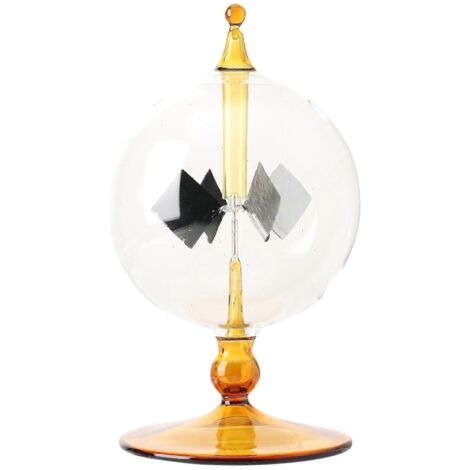Radiomètre solaire Crookes à ailettes rotatives - Cadeau - Décoration de bureau (1/5)
