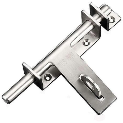 Verrou de porte coulissant robuste en acier inoxydable 304, boulons gauche et droit inclus. (1/5)