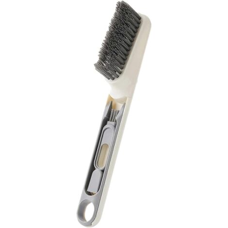 Outil de nettoyage pour interstices, brosse de nettoyage 3 en 1 pour portes et fenêtres, brosse multifonctionnelle pour rails de fenêtres, brosse de nettoyage à poils durs pour rails de fenêtres (1/5)