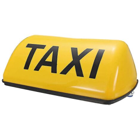Lampe de signalisation magnétique étanche 12 V pour taxi - Jaune (1/5)
