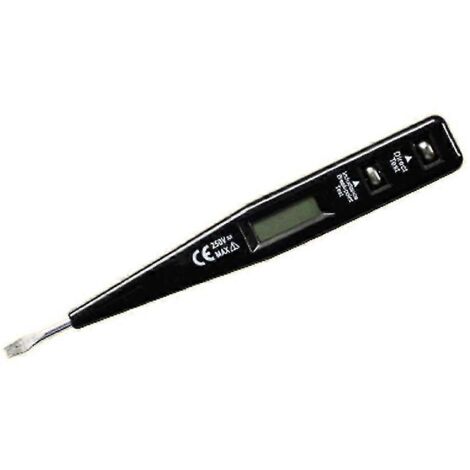 Testeur numérique à crayon, tournevis, sonde lumineuse, détecteur de tension AC/DC 12-220 V, test électrique P (1/5)