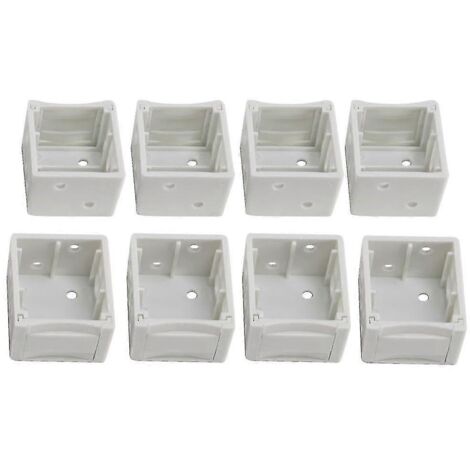 Supports de stores de 1 pouce, boîtier de montage blanc, support de rail supérieur pour stores de fenêtre (8) (1/5)