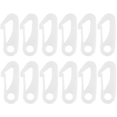 Lot de 12 mousquetons pour mât de drapeau - Fixation facile des drapeaux aux drisses (1/5)