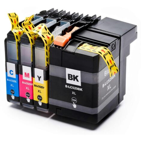 Compatible avec les imprimantes Brother LC529, LC525 et DCPJ100/J105/J200 (1/5)