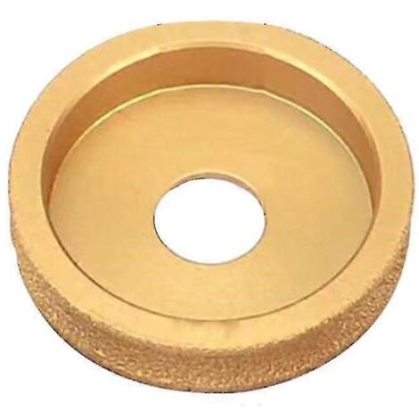Meule diamantée à brasage sous vide à sec, diamètre d'alésage 20 mm, diamètre de 75 mm, bord demi-rond, pour le polissage du marbre. (1/5)