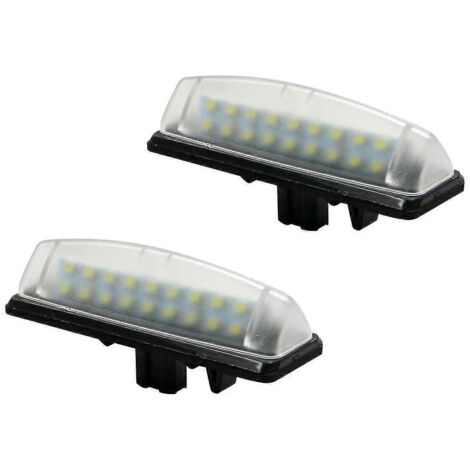 Lot de 2 ampoules LED blanches pour plaque d'immatriculation, compatibles avec les modèles IS300, IS200 et LS430. Installation directe. (1/5)