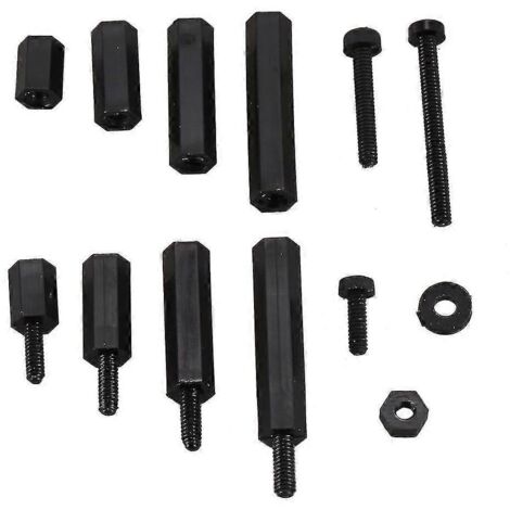 250 entretoises hexagonales en nylon M2, vis et écrous, accessoires en plastique pour drone FPV quadricoptère (1/2)