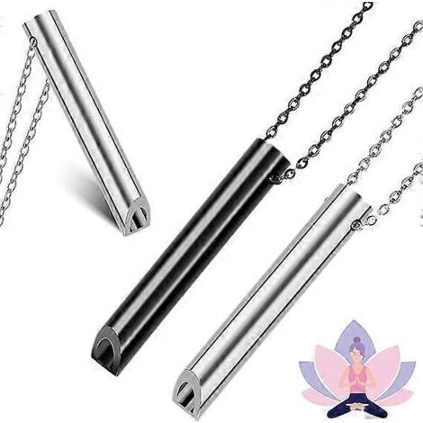 Lot de 2 colliers de respiration pour soulager le stress et l'anxiété, exercices de respiration pour favoriser la détente et la réduction du stress et de l'anxiété (1/5)