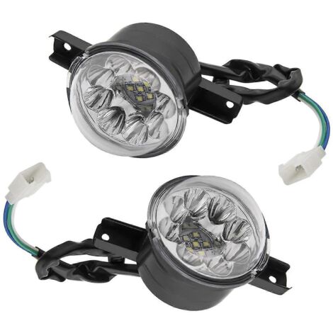 phares avant LED 12 V pour quad 125 cc, 150 cc, 250 cc et 300 cc (compatibles avec JCL, Baja, Kazuma et Roketa). (1/5)