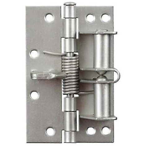 Charnières de fermeture automatique pour portes d'armoires et de placards, charnières à ressort détachables multifonctions, positionnables (1/5)
