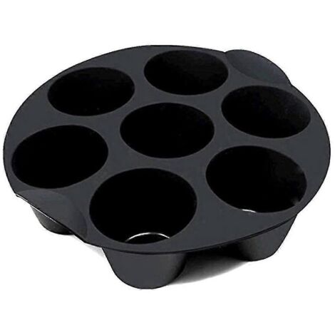 Accessoires pour friteuse à air chaud : 7 moules à gâteaux et muffins de taille uniforme, compatibles avec les friteuses à air chaud de 3,5 à 5,8 l, 18 cm (1/5)