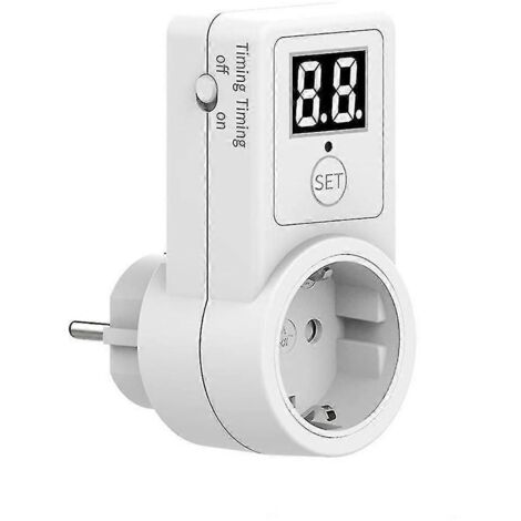 Minuteur numérique, prise de minuterie électronique, batterie de téléphone, appareil de recharge pour véhicule électrique