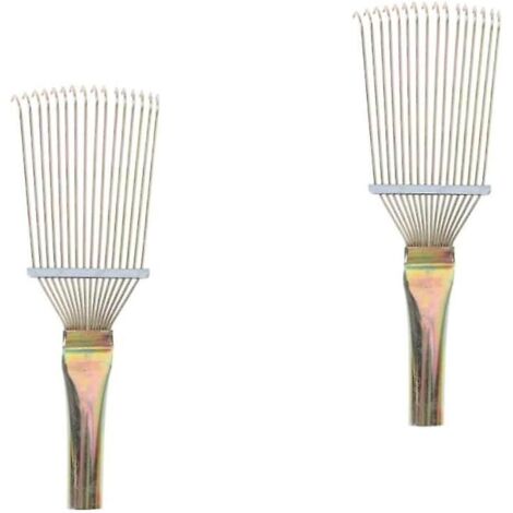 Lot de 2 peignes en crin de cheval, brosse pour queue de cheval, outil de démêlage, râteau de nettoyage pour chevaux, brosse à poils pour bétail, peigne de massage (1/5)