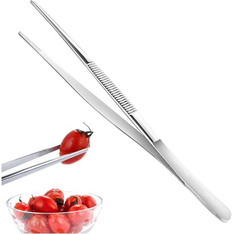 Pince de cuisine épaisse de 30 cm de long en acier inoxydable, polie à la main, plus robuste et durable, idéale pour la viande. (1/5)