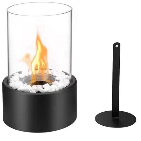 Petit brasero de table, mini cheminée à alcool portable pour l'intérieur, sans fumée et propre, (1/5)