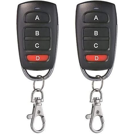 Copieur de télécommande de porte de garage 433 MHz, duplicateur de télécommande sans fil 433,92 MHz, émetteur manuel de remplacement pour porte de garage (1/5)