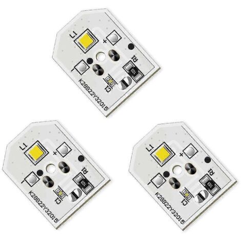 Lot de 3 ampoules LED de remplacement pour réfrigérateur Wr55x11132, compatibles avec Wr55x25754, Wr55x26486 et Wr55x30602 (1/5)