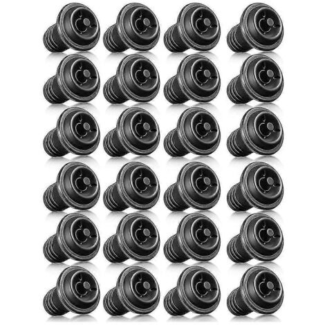 Lot de 24 bouchons à vin refermables avec pompe à vin sous vide, pour une conservation optimale du vin. (1/5)