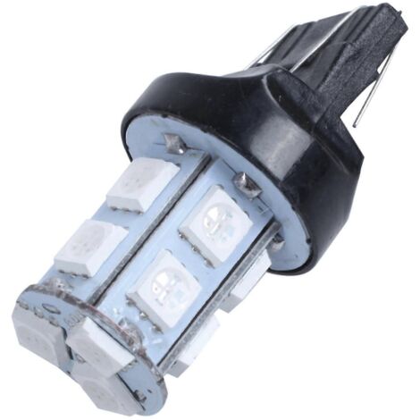 2 ampoules LED rouges T20 7443 380 W21/5W pour voiture (13 SMD 5050) : feux stop, arrière, frein et clignotants. (1/5)