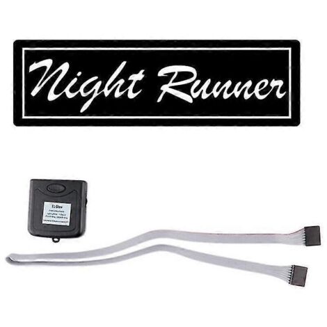 Autocollants lumineux LED pour pare-brise de voiture Night Runner, accessoires de décoration pour panneau lumineux JDM (1/5)