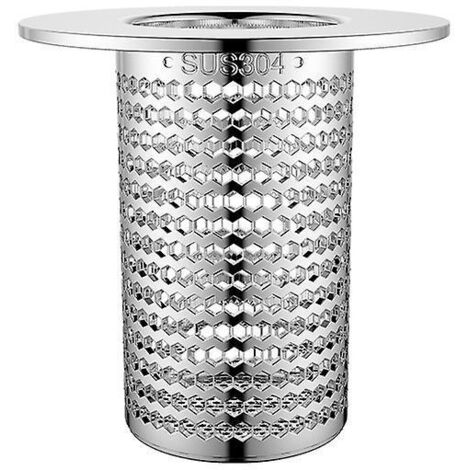 Lot de 3 filtres à cheveux pour bonde de douche, couvercle de bonde de baignoire, crépine profonde en acier inoxydable pour lavabo, baignoire, douche et bonde de sol. (1/5)