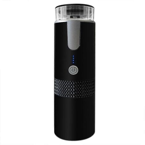 Machine à café portable sans fil avec batterie intégrée rechargeable pour l'extérieur, les voyages, la voiture et la maison. Entièrement automatique. (1/4)