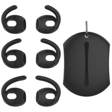 Lot de 3 paires de crochets d'oreille sport pour 3e génération, embouts antidérapants en silicone souple - b (1/5)
