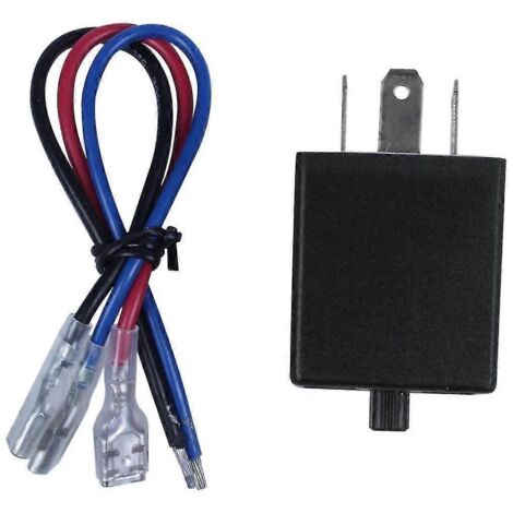 Relais clignotant électronique LED réglable à 3 broches pour moto, compatible avec les clignotants de voiture. (1/5)