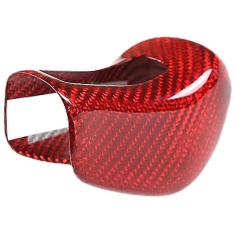 Cache-pommeau de levier de vitesse en fibre de carbone véritable rouge pour /quattroporte/ 2013-2018 (1/5)