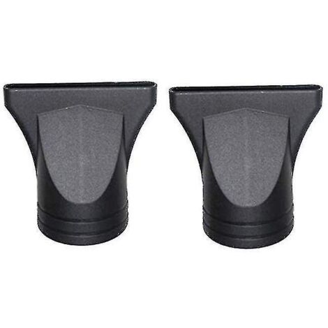 Lot de 2 diffuseurs de sèche-cheveux professionnels en plastique noir, embout large de rechange pour sèche-cheveux, idéal pour les salons de coiffure. (1/5)