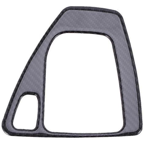 Garniture intérieure pour BMW Série 3 E90 E92 : autocollant en fibre de carbone pour panneau de commande de levier de vitesses (conduite à droite). (1/5)